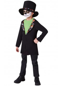 Day Of The Dead Boy Child Costume Halloween