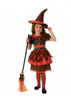 Polka Dot Witch Child Costume