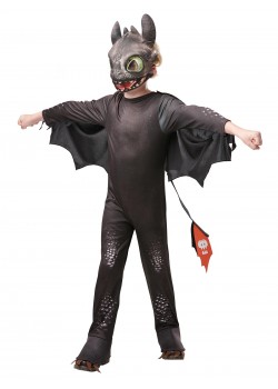 Toothless How to Train Your Dragon Night Fury Deluxe Child Costume Toothless How to Train Your Dragon Night Fury Deluxe Child Costume