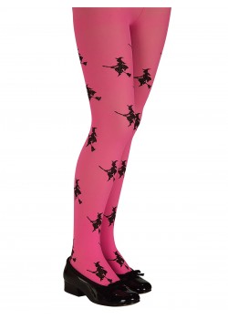 Pink Glitter Witch Tights- Child - Accessory