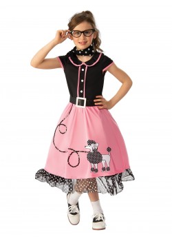 1950's Bopper Girl Child Costume 1950's Bopper Girl Child Costume