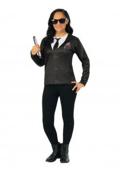 Agent M MIB Female Costume Top: Men In Black for Adult