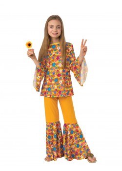 Hippie Girl Child Costume 1960s Hippie Girl Child Costume 1960s