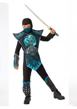 Blue Dragon Ninja Japanese Child Costume Blue Dragon Ninja Japanese Child Costume