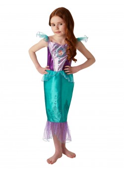 Ariel The Little Mermaid Gem Princess Girl Child Costume
