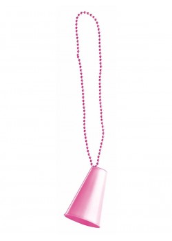 Pink Megaphone Bead Necklace - Accessory