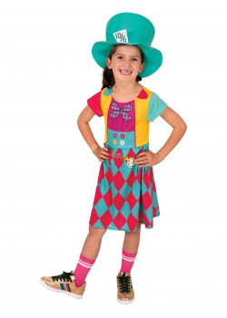 Mad Hatter Alice In Wonderland Girls Classic Child Costume Mad Hatter Alice In Wonderland Girls Classic Child Costume
