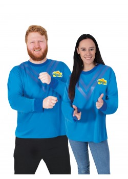 Blue Wiggle Costume Adult Top Blue Wiggle Costume Adult Top