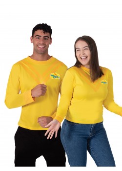 Yellow Wiggle Costume Adult Top Yellow Wiggle Costume Adult Top