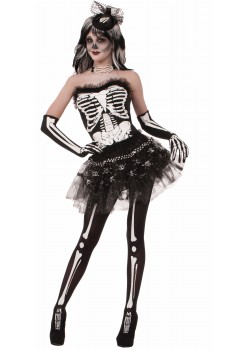 Skeleton Halloween Bone Adult Tutu