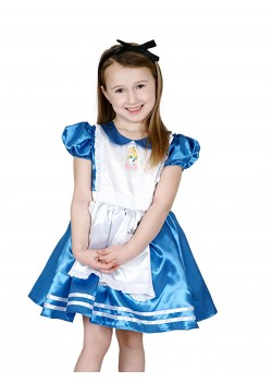 Alice In Wonderland Satin Deluxe Child Costume Alice In Wonderland Satin Deluxe Child Costume