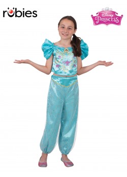 Jasmine Sparkle Deluxe Child Costume Aladdin