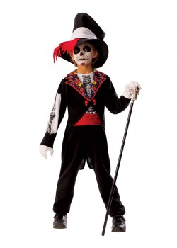 Day Of The Dead Boys Child Costume Halloween