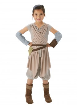 Rey Star Wars Deluxe Grey Child Costume