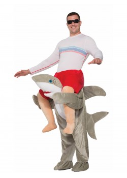 Shark Animals Piggy Back Adult Costume