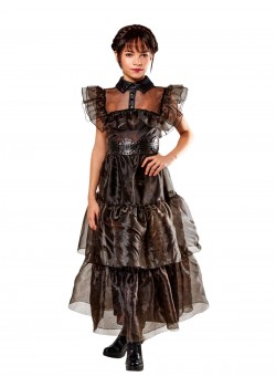 Wednesday Rave'n Deluxe Girl's Costume Addams Family