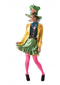 Mad Hatter Alice In Wonderland Ladies Adult Costume