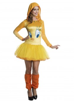 Tweety Hooded Tutu Adult Dress Looney Tunes Tweety Hooded Tutu Adult Dress Looney Tunes