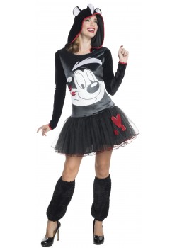 Pepe Le Pew Looney Tunes Hooded Tutu Adult Dress