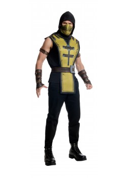 Scorpion Mortal Kombat Adult Costume Scorpion Mortal Kombat Adult Costume