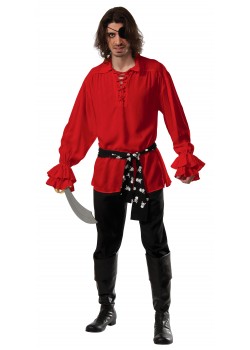 Cotton Pirate Red Adult Shirt