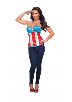 American Dream Sequined Adult Corset
