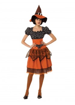 Polka Dot Witch Adult Costume