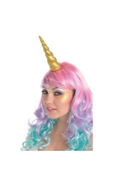 Magical Unicorn Party Supplies - Glittered Gold Unicorn Horn