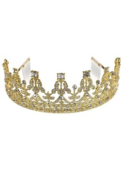 Gold Royal Queen Crown Tiara