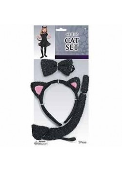 Ears & Tails Party Supplies - Black Cat Set Ears & Tails Party Supplies - Black Cat Set