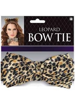 Ears & Tails Party Supplies - Leopard Deluxe BowTie Ears & Tails Party Supplies - Leopard Deluxe BowTie