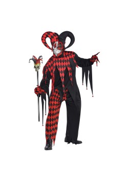 Krazed Jester Men's Costume Adult Standard Size