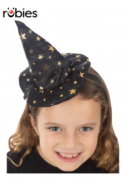 Witch Black & Gold Star Headband for Child Witch Black & Gold Star Headband for Child