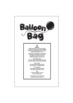 Balloon Transport Bag 79cm x 170cm