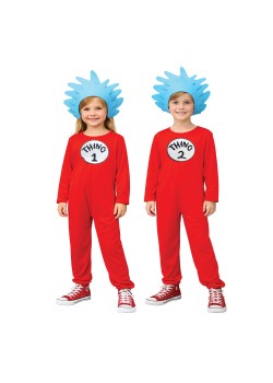 Dr Seuss Thing 1 & 2 Unisex Child's Costumes 10-12 Years