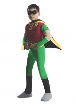 Robin DC Comics Teen Titan Deluxe Child Costume Robin DC Comics Teen Titan Deluxe Child Costume