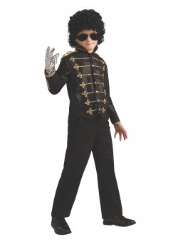 Michael Jackson Celebrities Deluxe Black Military Child Jacket