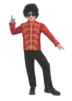 Michael Jackson Celebrities Deluxe Red Military Child Jacket