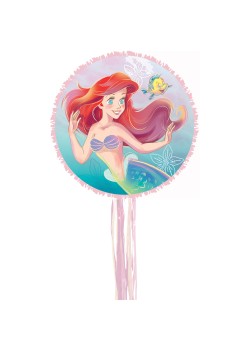 The Little Mermaid Expandable Pull String Drum Pinata
