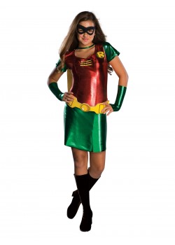Robin DC Comics Teen Titans Female Child Costume Robin DC Comics Teen Titans Female Child Costume