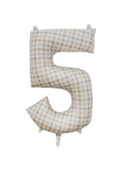 Number 5 Shaped Balloon 56cm x 89cm