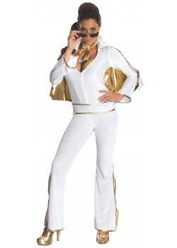 Elvis Celebrities White Secret Wishes Adult Costume Elvis Celebrities White Secret Wishes Adult Costume
