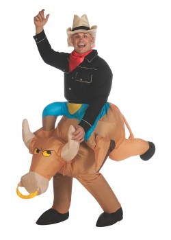 Bull Rider Inflatable Adult Costume Western Bull Rider Inflatable Adult Costume Western