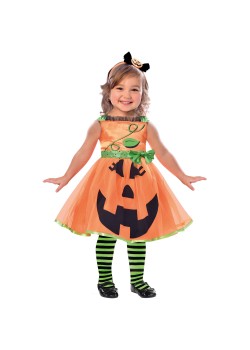 Cute Pumpkin Girl's Costume 2-3 Years