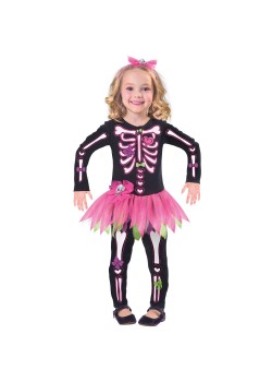Fancy Bones Skeleton Girl's Costume 2-3 Years