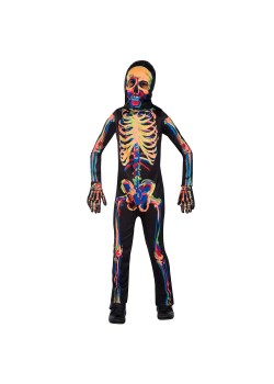 Glow In The Dark Skeleton Unisex Kid's Costume 4-6 Years