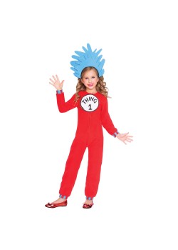 Dr. Seuss Thing 1 & 2 Unisex Kid's Costume 3-4 Years