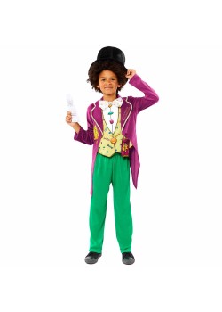 Willy Wonka Charlie & The Chocolate Factory Boy's Costume 4-6 Years Willy Wonka Charlie & The Chocolate Factory Boy's Costume 4-6 Years