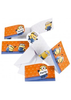 Minions Invitations Pack of 6