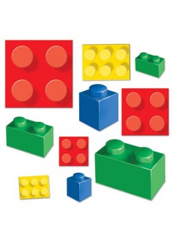 Block Party Party Decorations - Cutouts Building Blocks